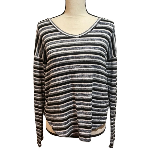 American Eagle Long Sleeve Striped Top - Picture 1 of 6